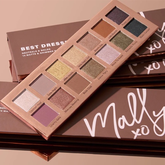 Mally Beauty Best Dressed Lids Eyeshadow Palette Neutrals and Bolds BNIB - Picture 1 of 7